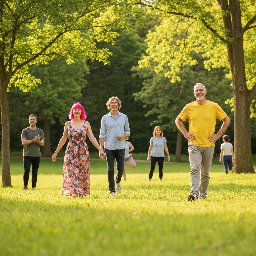 People in natural setting